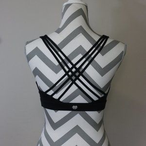 FOREVER 21 Black Sports Bra X Back